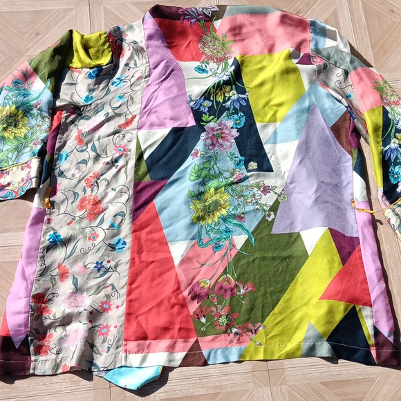 Johnny Was floral geometric kimono size L - Picture 6 of 6